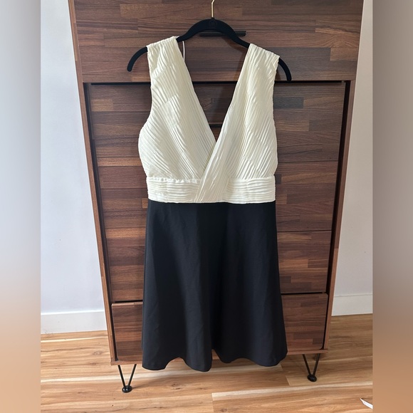 Dkny Womens Pleated Sleeveless Fit & Flare size 10 NWT - Picture 3 of 6